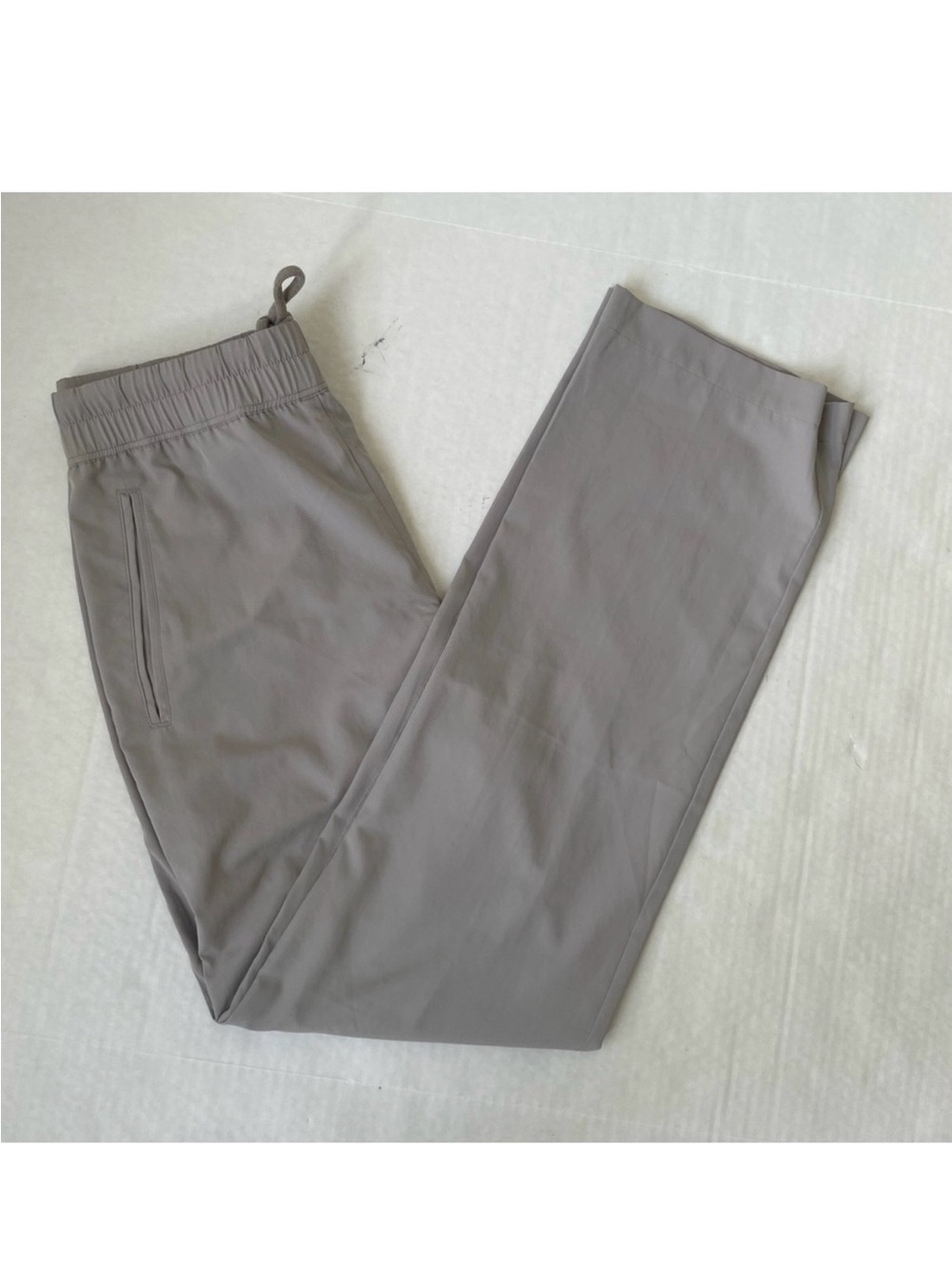 James Perse Khaki Gray High Rise Elastic Waist Trousers Pants Sz 1 S Casual